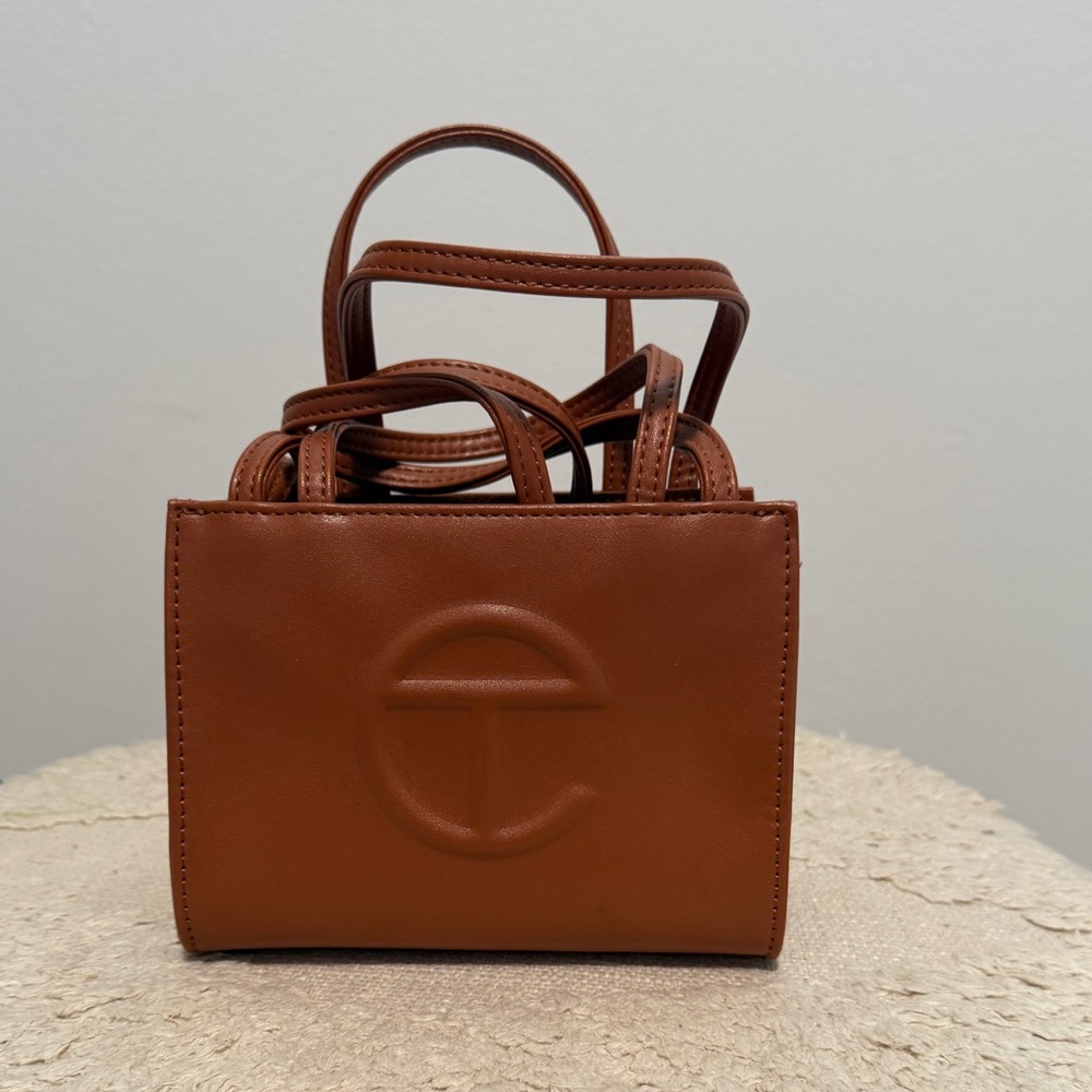 Small Telfar “TAN” Mini Tote/shopping Bag